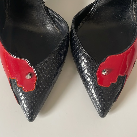 SAINT LAURENT ANJA PANTHER PUMPS - Picture 6 of 9